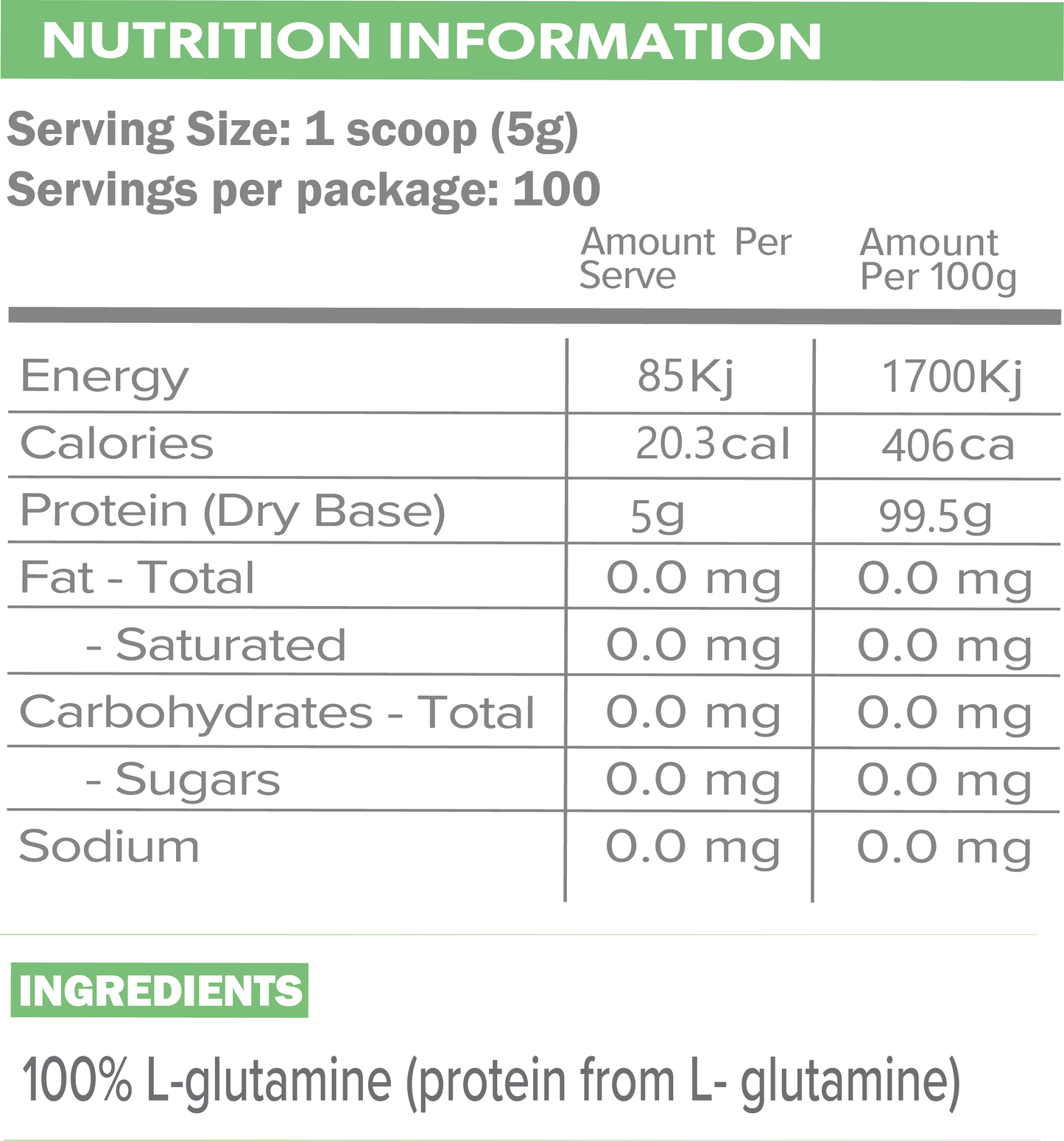 Primabolics Glutamine
