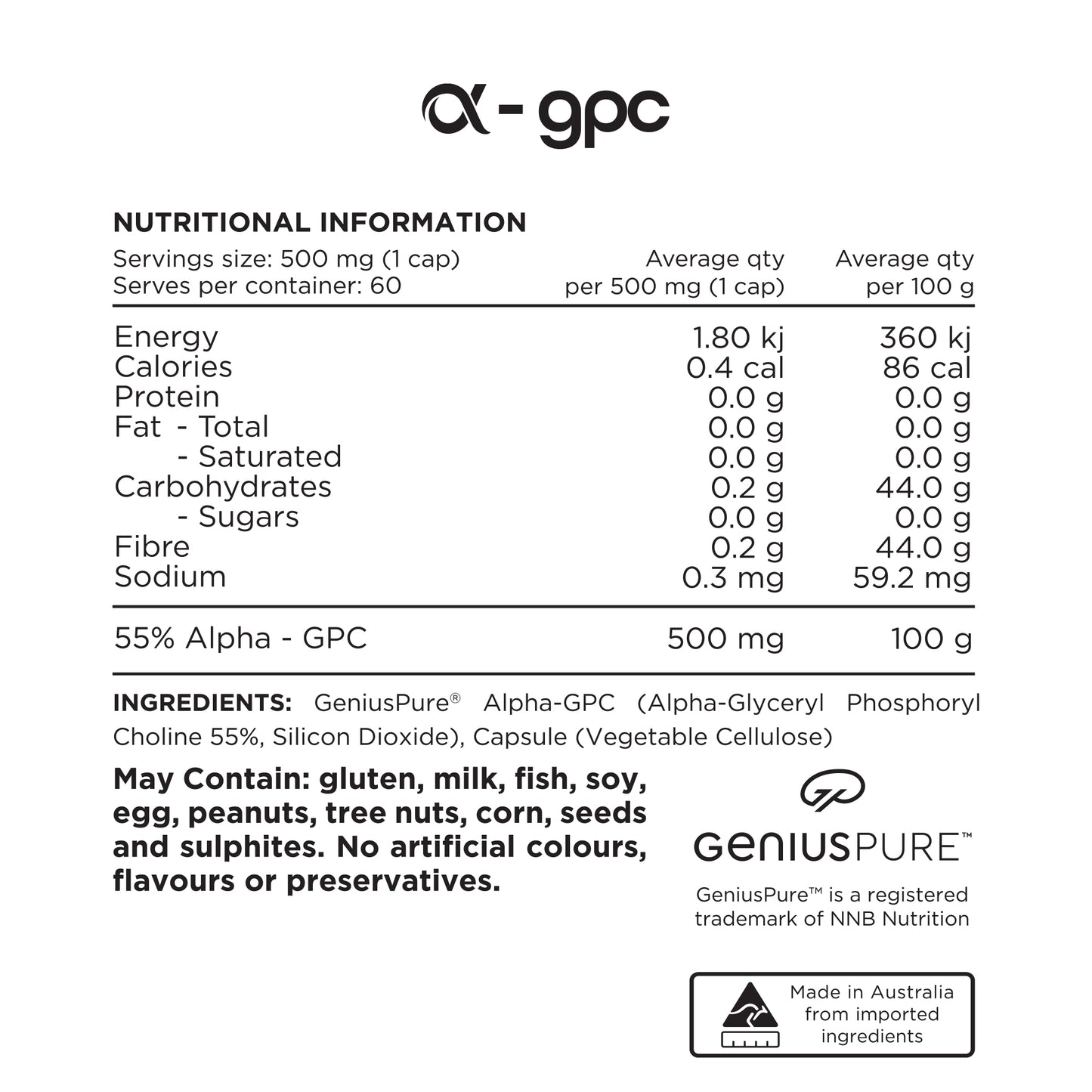 Switch Nutrition ALPHA-GPC
