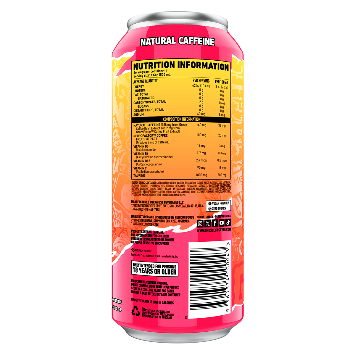 Ghost Energy Variety 4pck