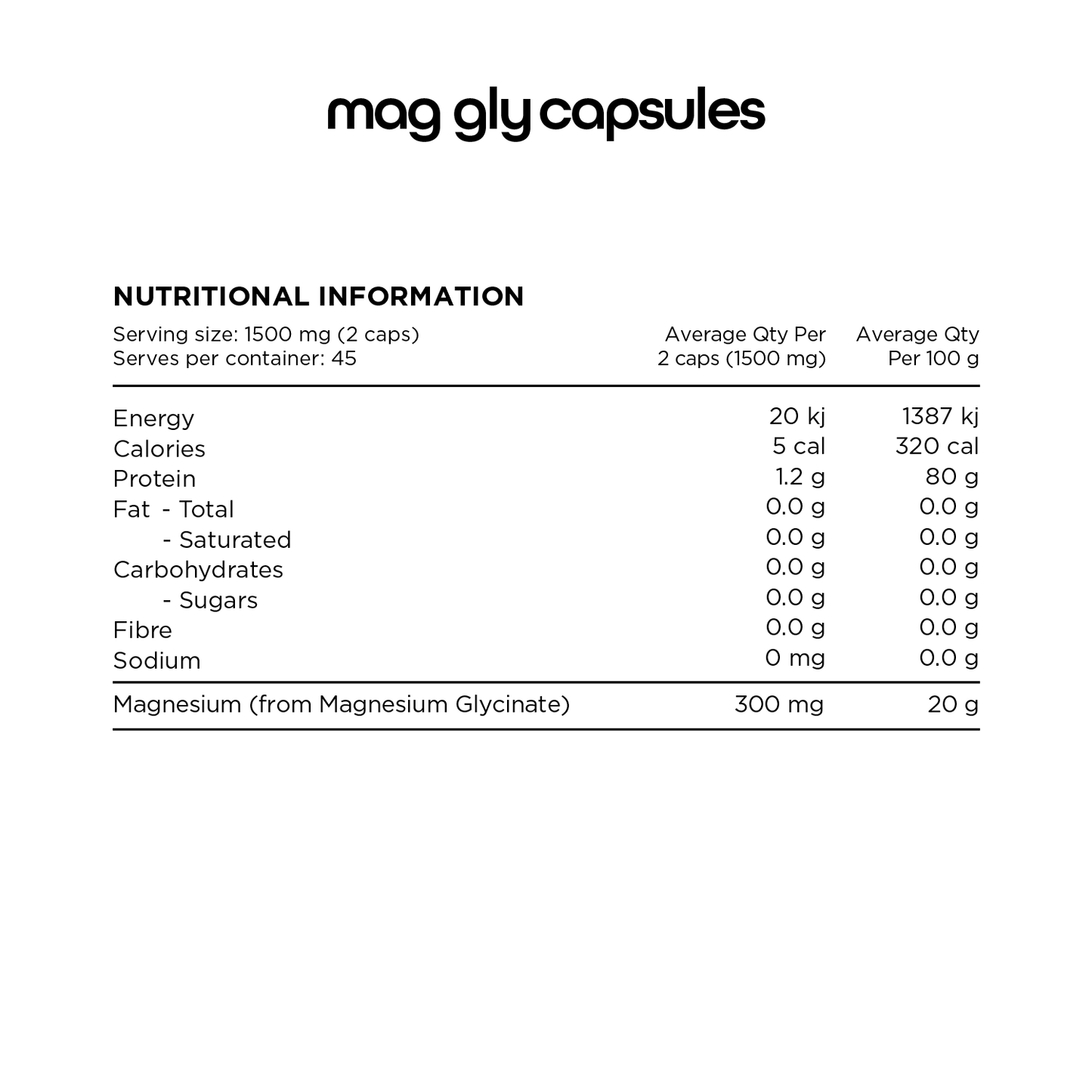 MAG GLY (MAGNESIUM GLYCINATE)